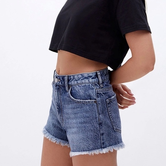 PACSUN High Rise Festival Fray Quinn Jean Shorts. Size 24 - Picture 1 of 16